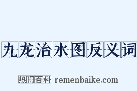 九龙治水图反义词是什么意思的图片